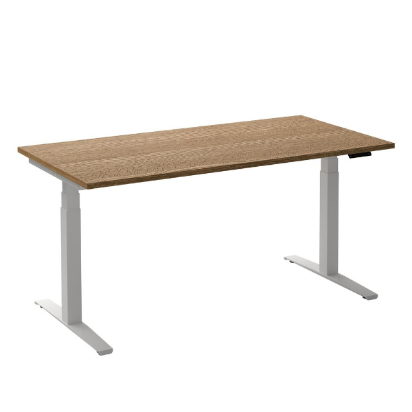 Bureau Adjust 2 Plus met wit frame