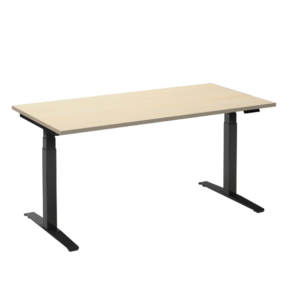 Bureau Adjust 2 Plus met zwart frame